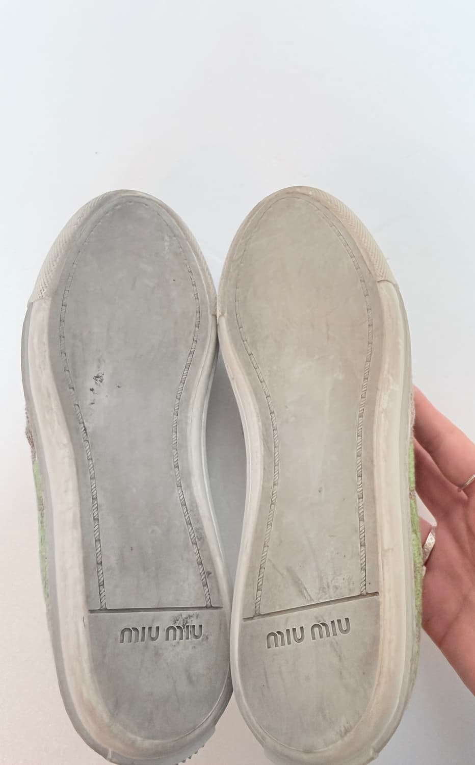 MIU MIU 미우미우 플로럴 캔버스 슬립온 스니커즈 36.5(230) 상품이미지9