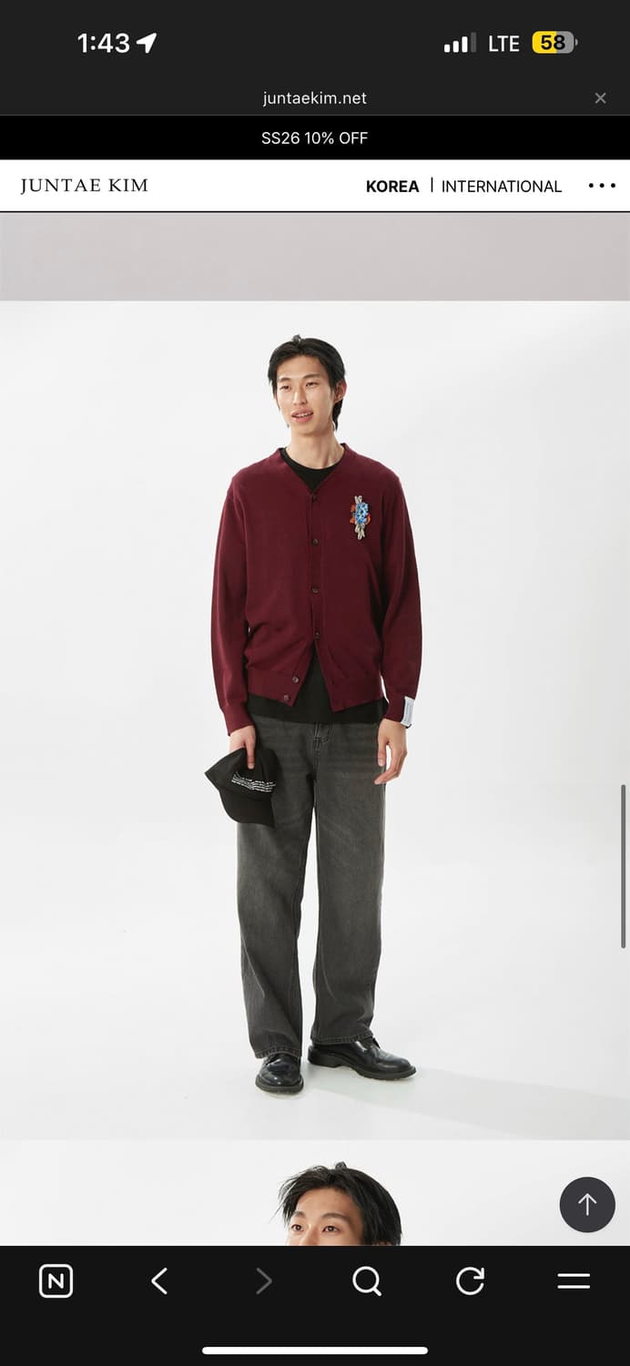 준태킴 봄 여름 버건디 가디건 상품이미지1