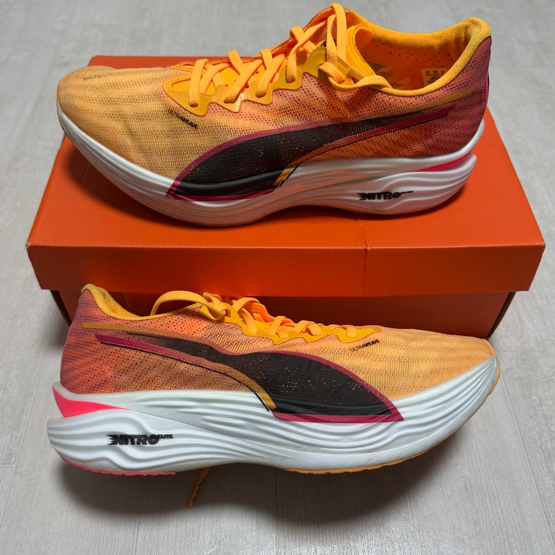 (275) 푸마 디비에이트 나이트로 엘리트3  디나엘3 선셋글로우 OG  상품이미지1