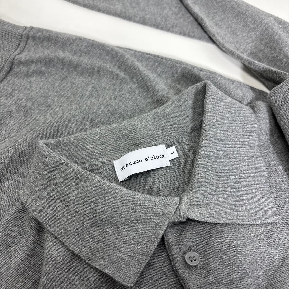 L 커스텀어클락 그레이 카라넥 니트 상품이미지5