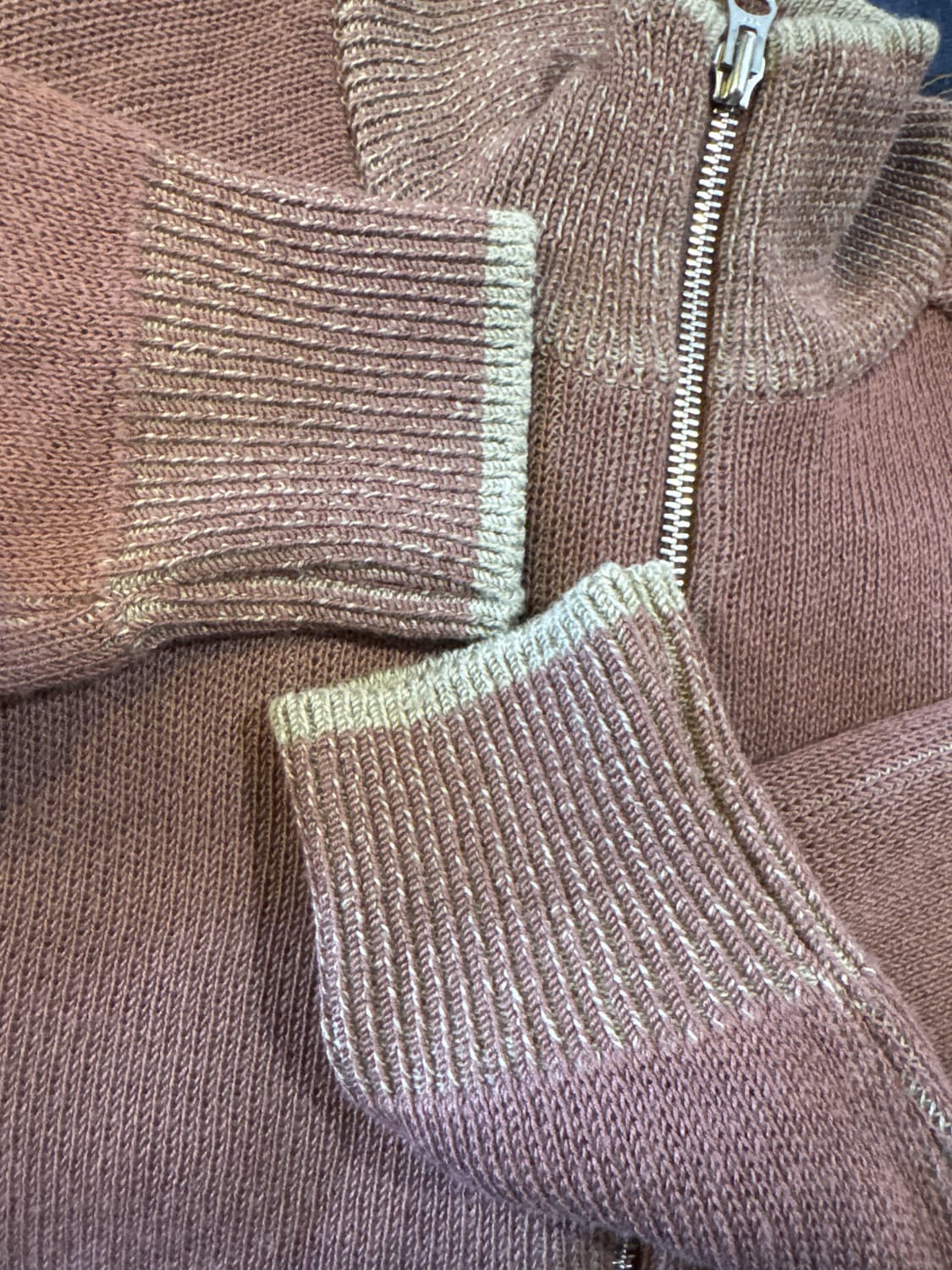 헤리티지 플로스 니트집업 상품이미지3