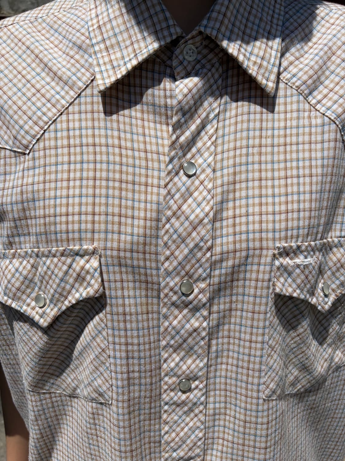 COUNTRY SHIRT WORKS 체크 반팔 셔츠 XL 상품이미지3