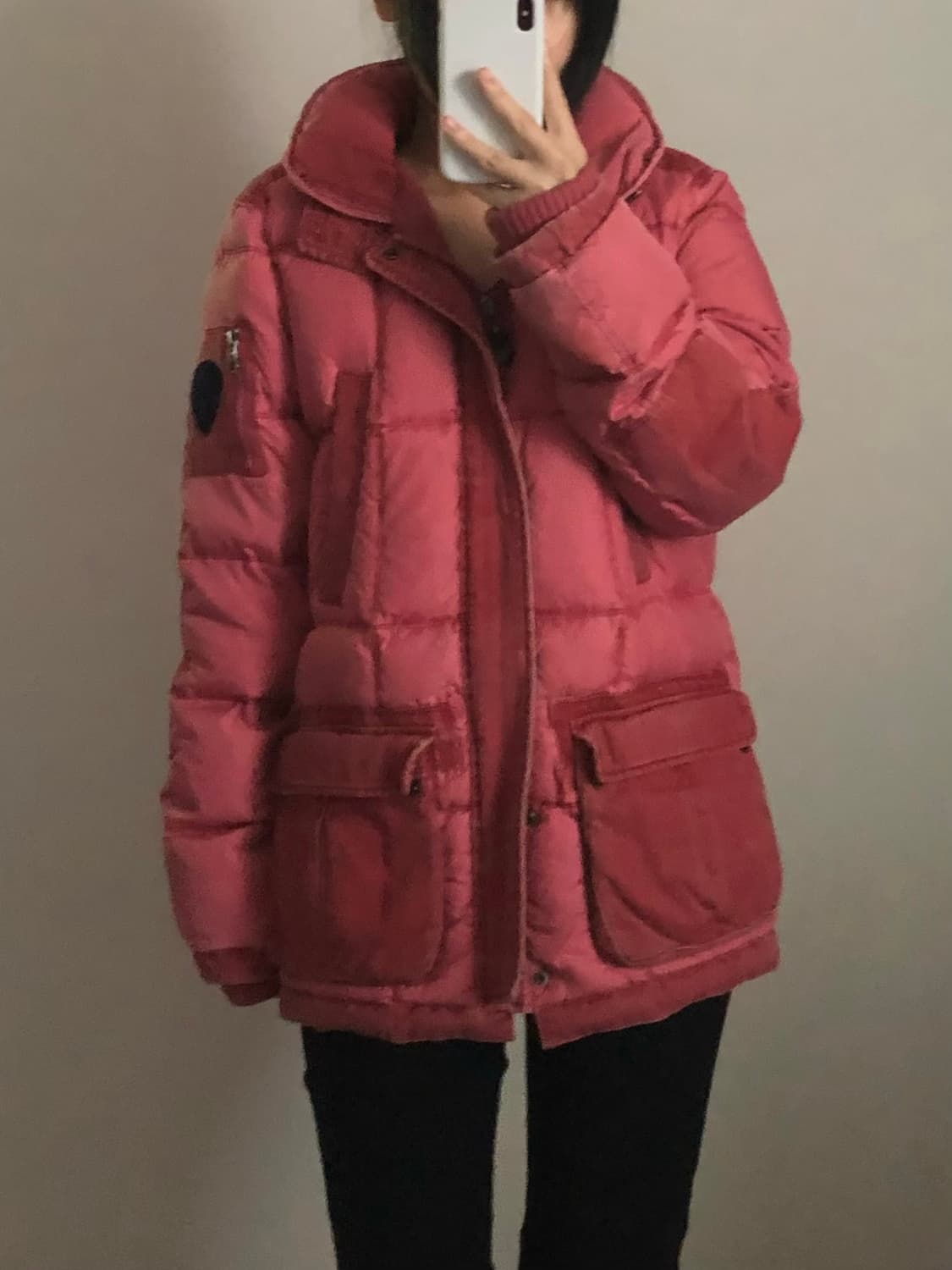 아르마니 진스 덕다운 투웨이 피그먼트 배색 패딩 상품이미지2