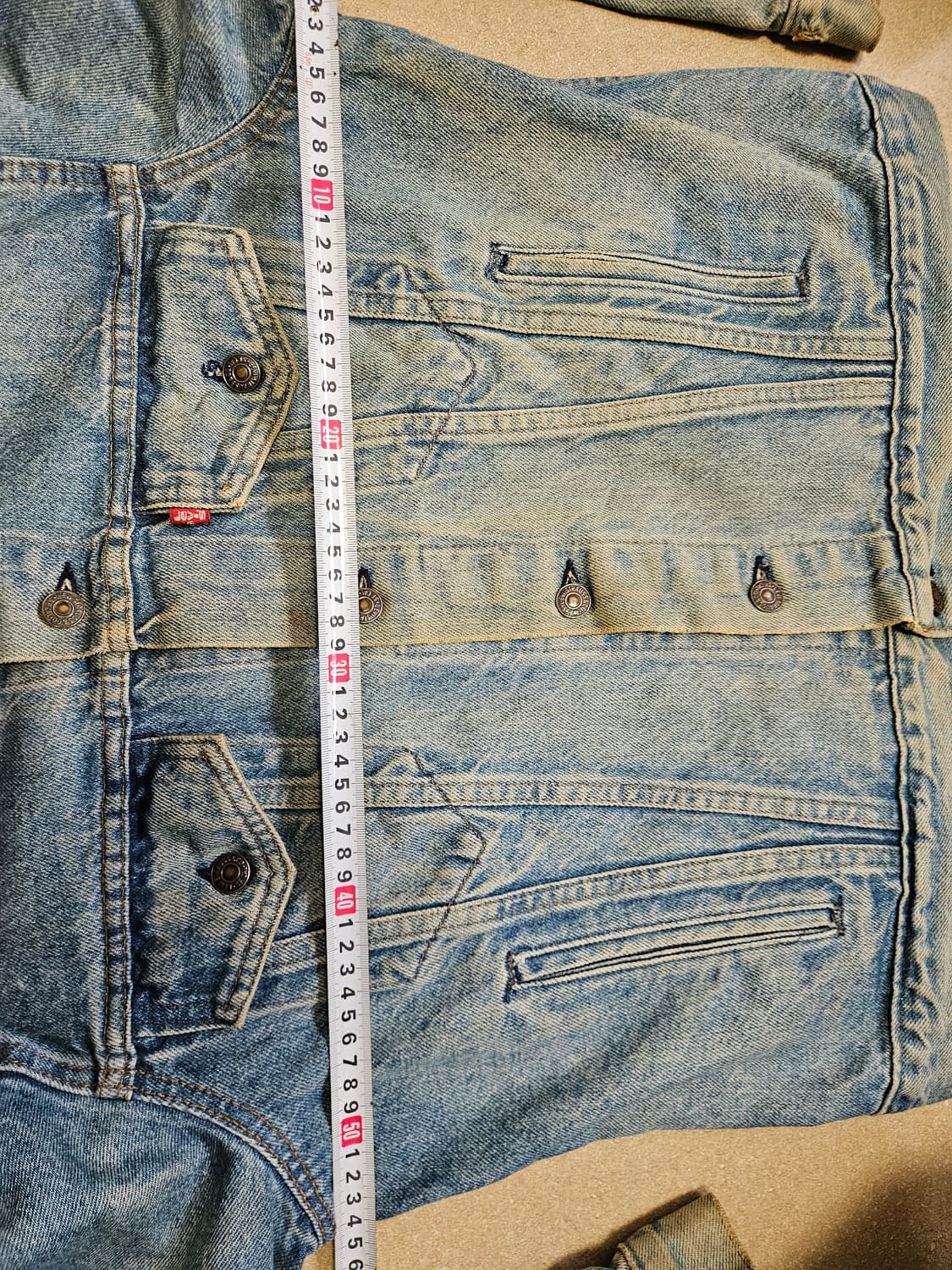 80s 미제 타입3 리바이스 데님 트러커 44r 청자켓 상품이미지4