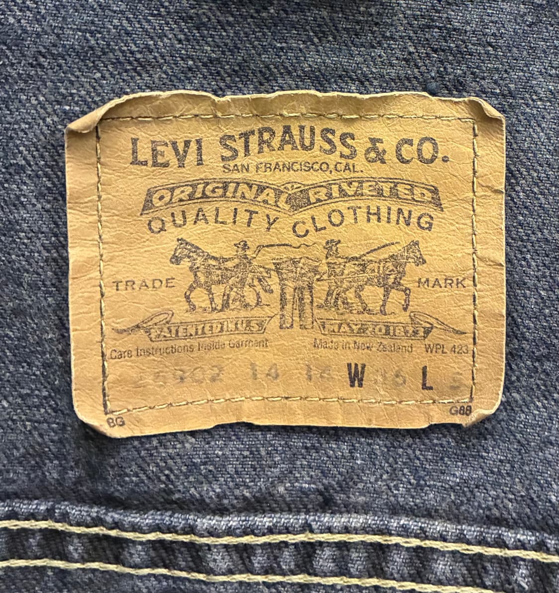 (100)빈티지 리바이스 66902 오렌지탭 3세대 데님 트러커자켓 상품이미지10