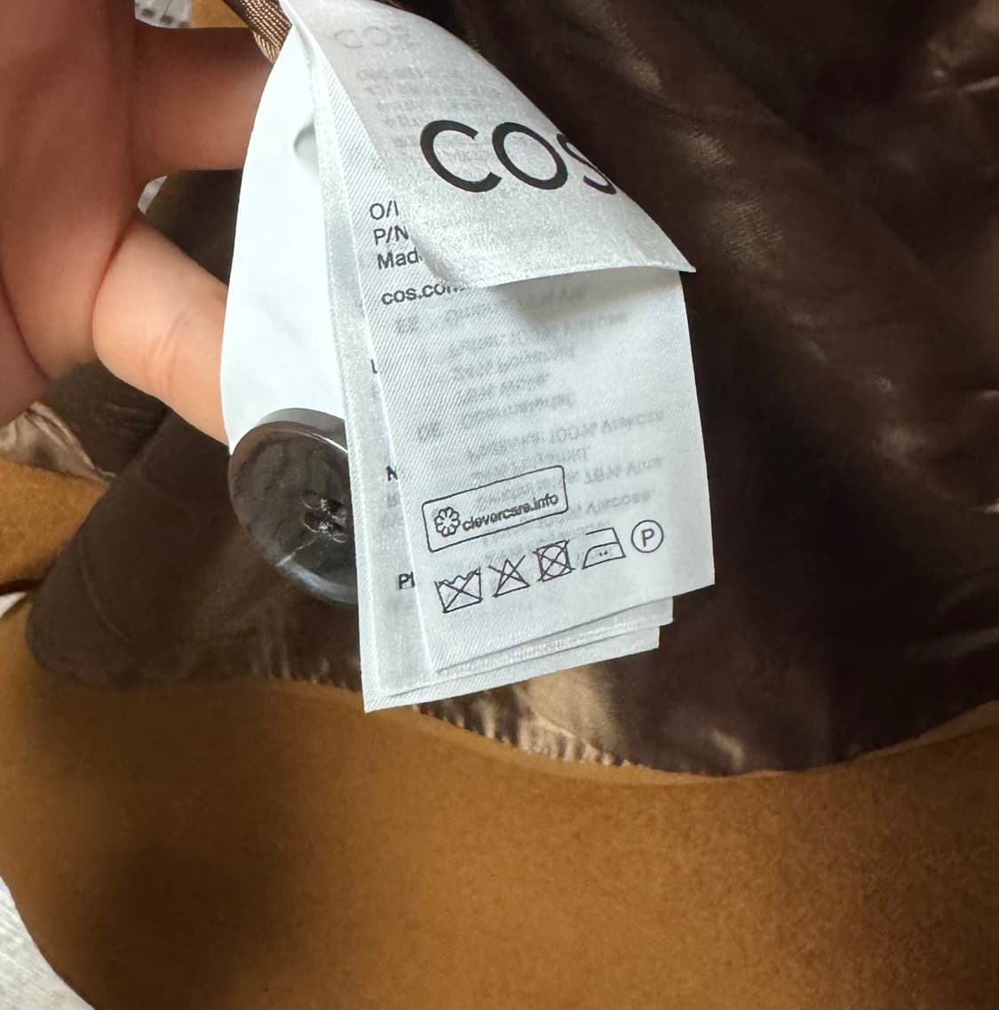 Cos 카멜 모직코트 s 상품이미지6
