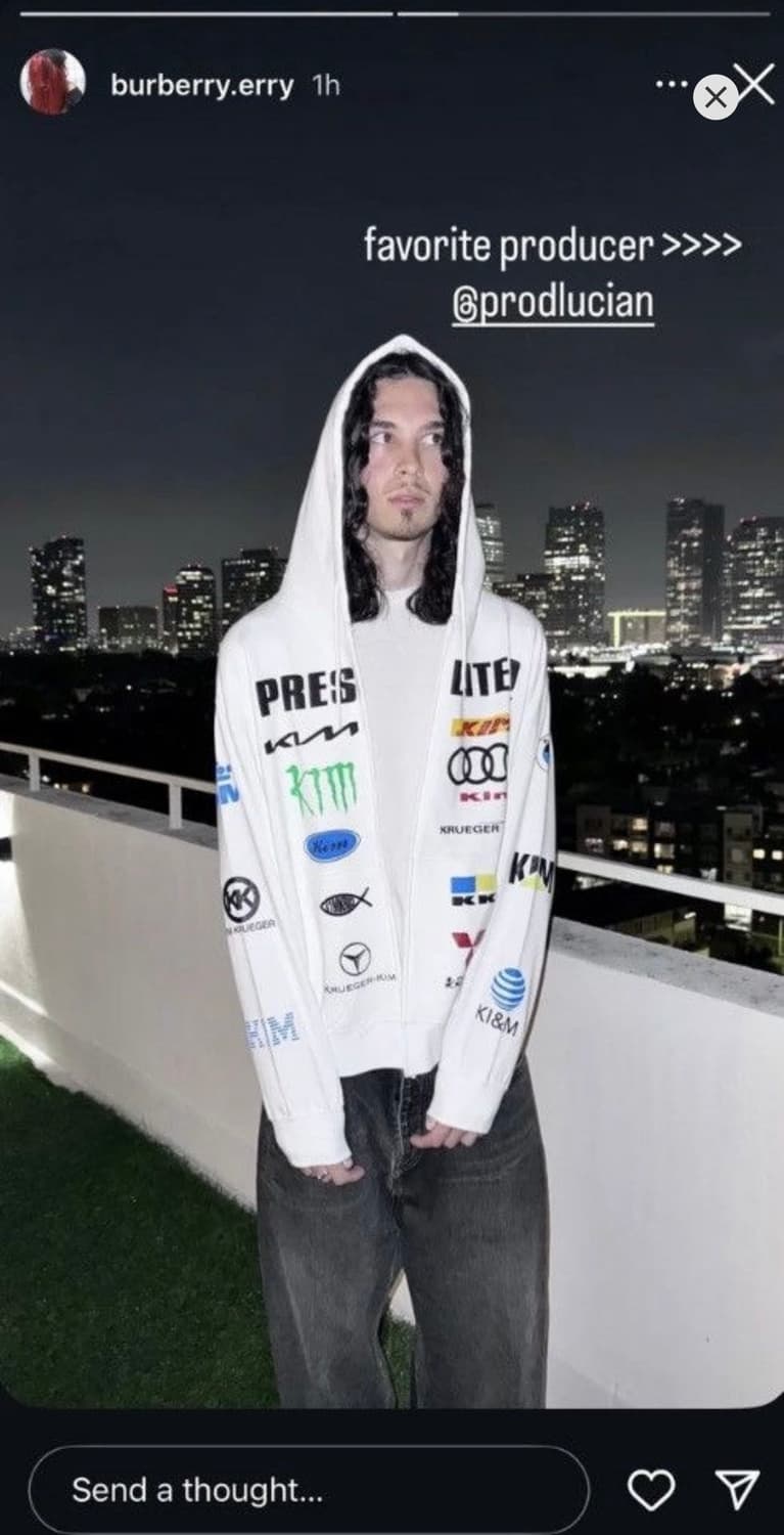 Kim Krueger ”Presented by” Logo Hoodie 상품이미지2