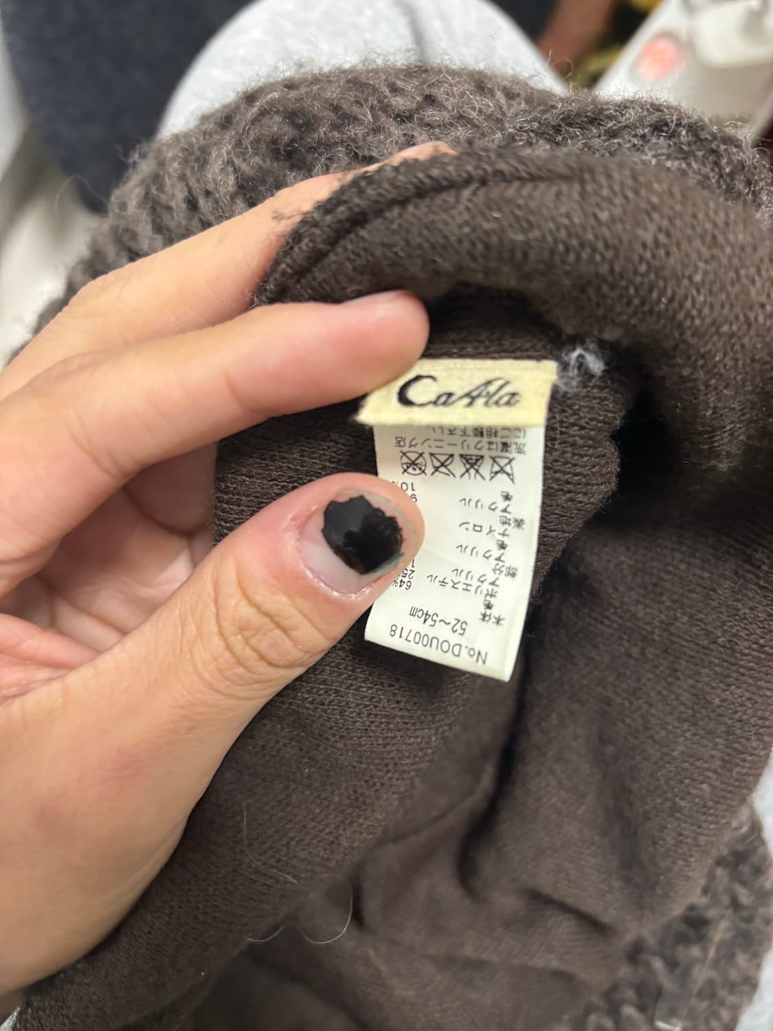 Ca4la 니트 드레이프 캡 상품이미지5