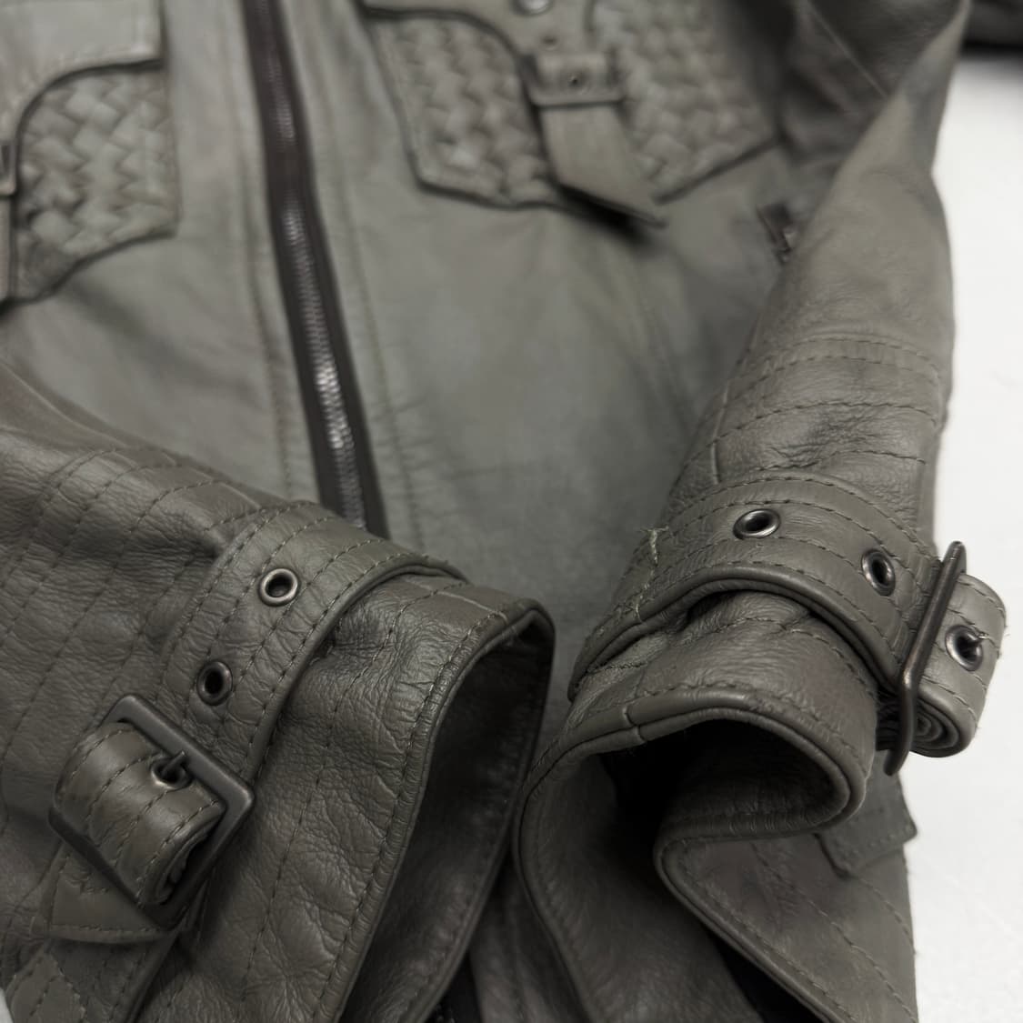 schlussel 슈리셀 제팬 리얼레더 에스닉 바이커 가죽 자켓 상품이미지6