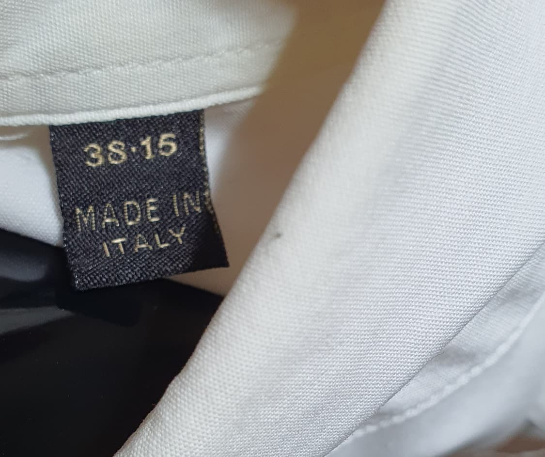 버버리 프로섬 화이트 포플린 턱시도 셔츠 38 상품이미지4