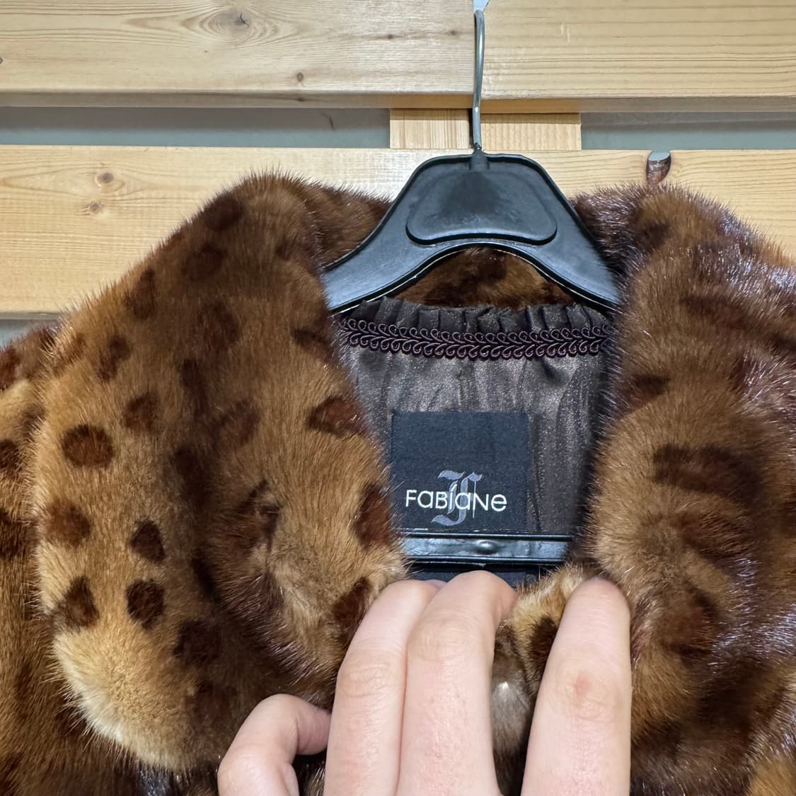 밍크 레오피드 자켓 상품이미지2