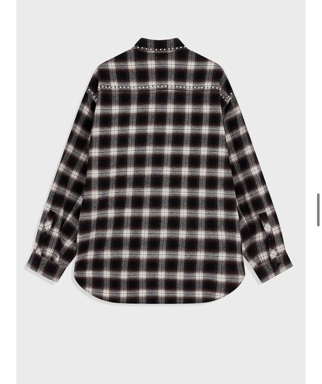 open yy pocket shirt, checked brown S 상품이미지4