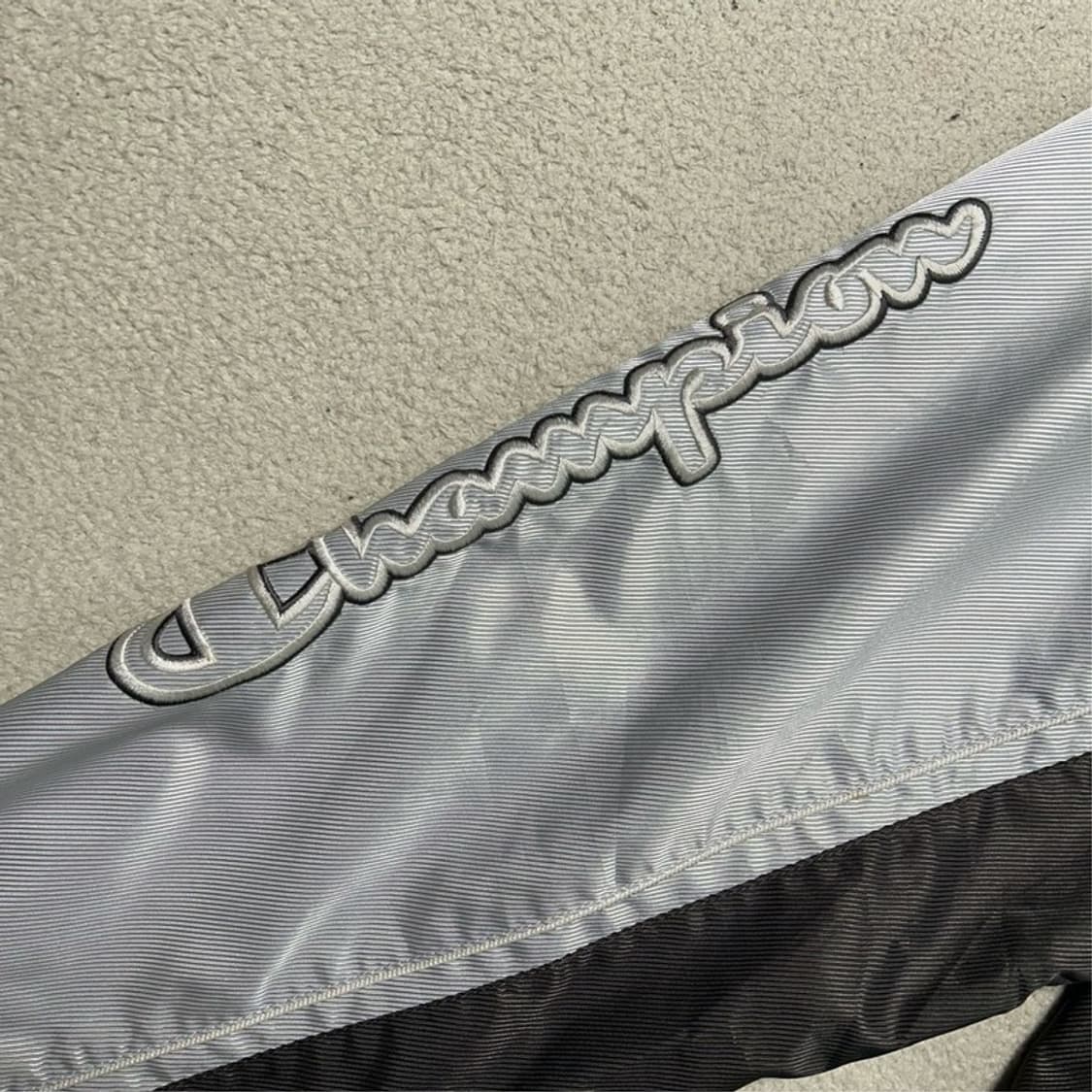 챔피온 올드스쿨 바람막이 트레이닝 세트 실버-블랙 L 상품이미지6