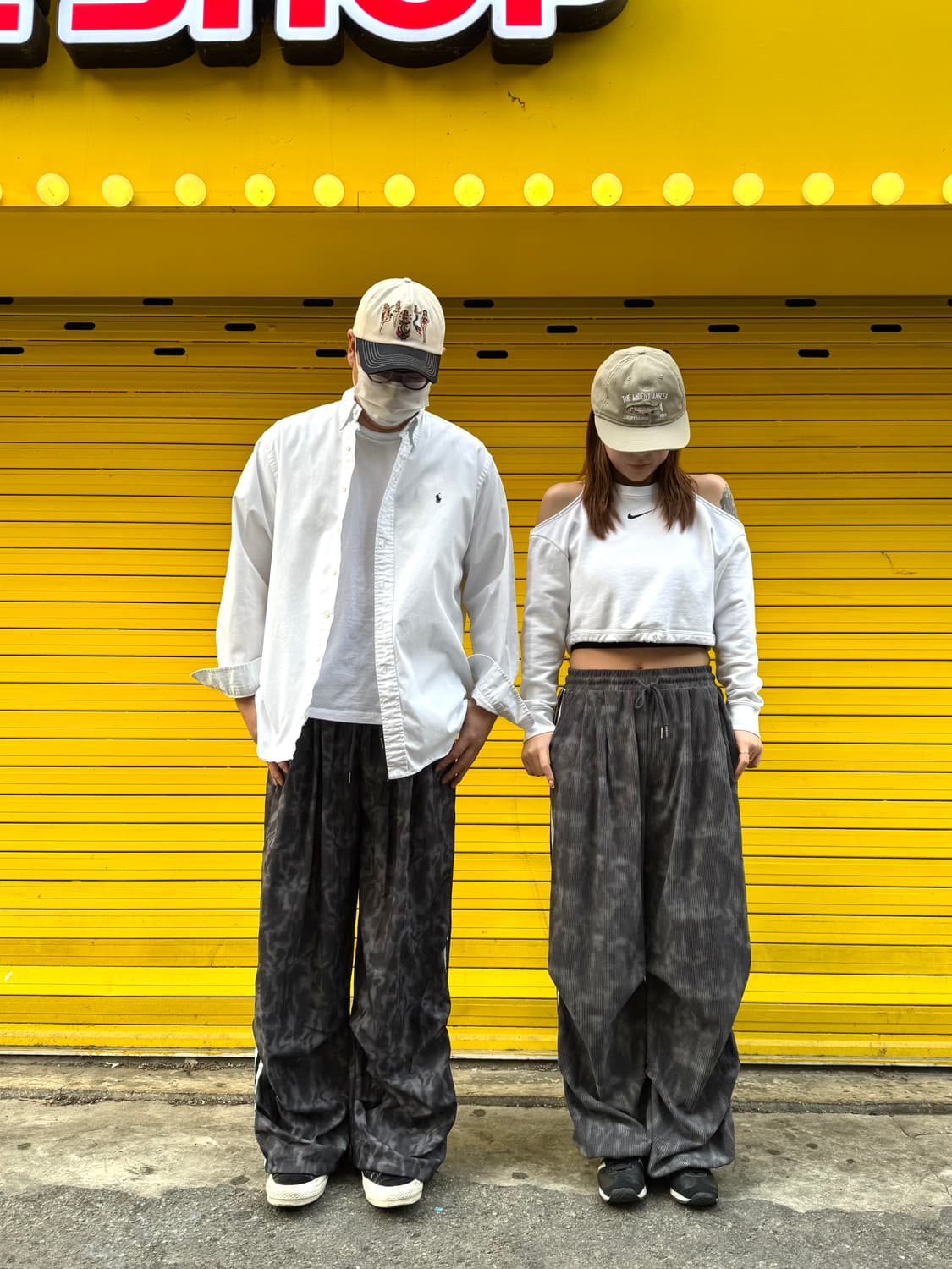 루즈핏 나염 삼선줄 커스텀 팬츠 상품이미지5