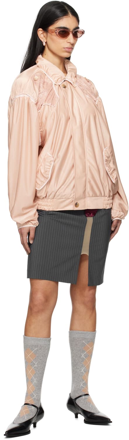 Jenny Fax 베이지 니커 보머 자켓 상품이미지4