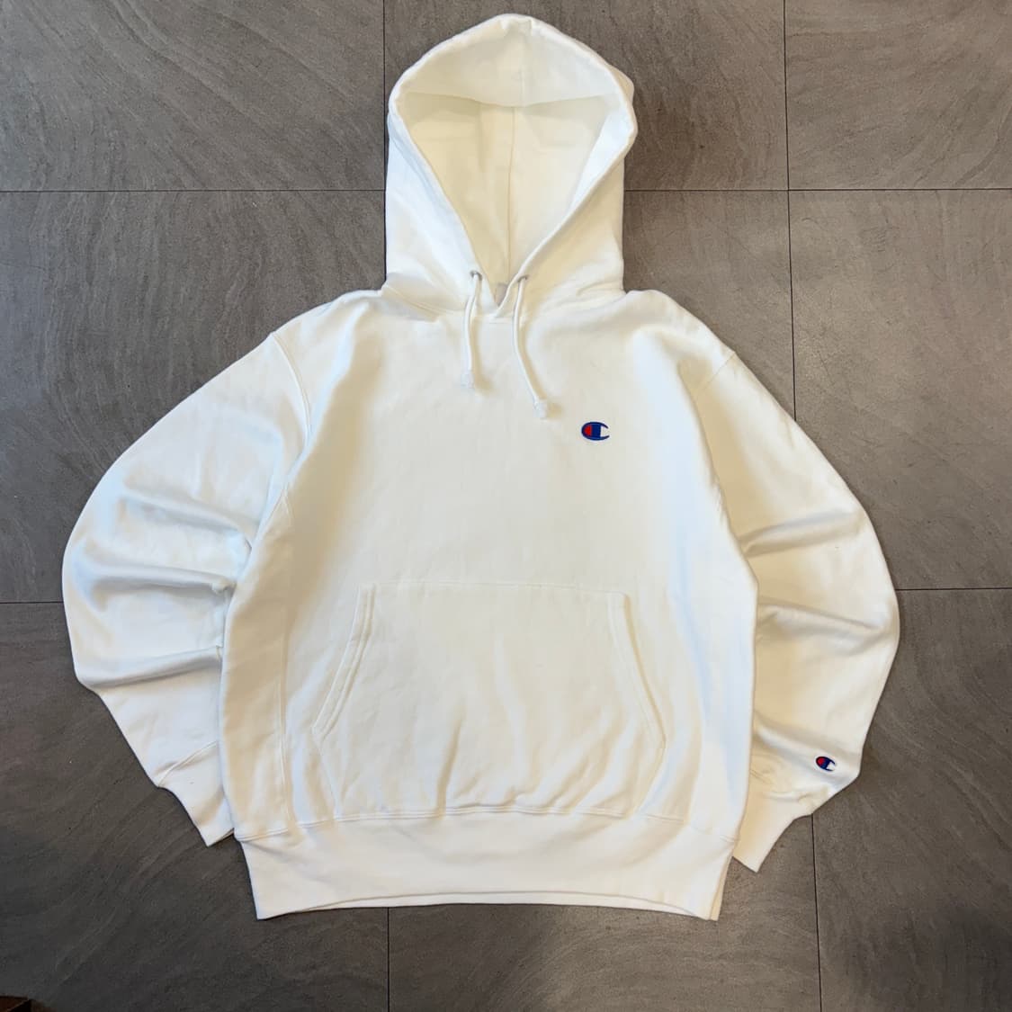 챔피온 정품 리버스위브 화이트 후드티 상품이미지1