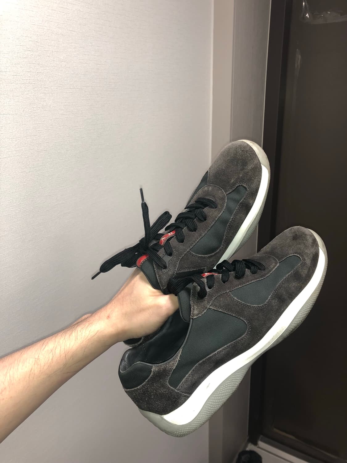 프라다 스포츠 아메리카컵 스웨이드 브라운 상품이미지3