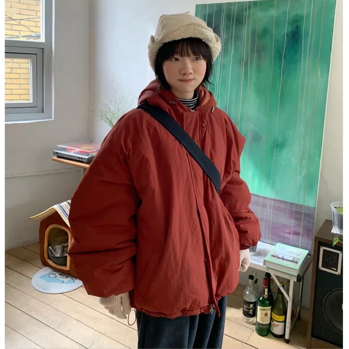 Brick Red pumpkin padding 상품이미지3