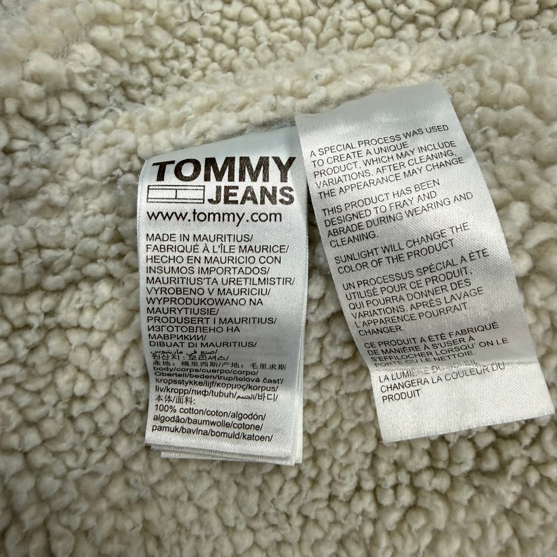 (M)타미힐피거 Tommy hilfiger 데님 쉐르파 후드자켓 상품이미지4