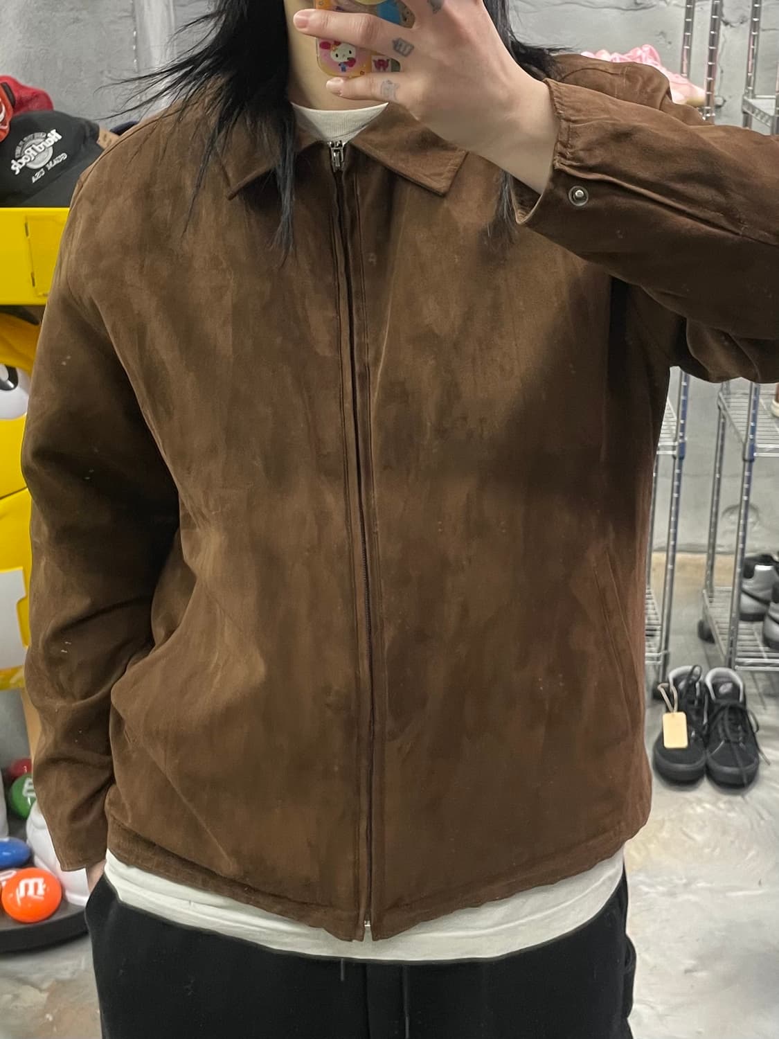 런던포그 스웨이드 블루종 자켓 상품이미지10