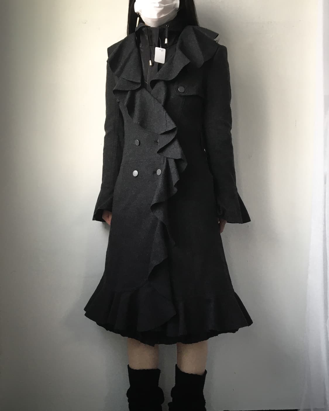 Frill point woolen coat 상품이미지7