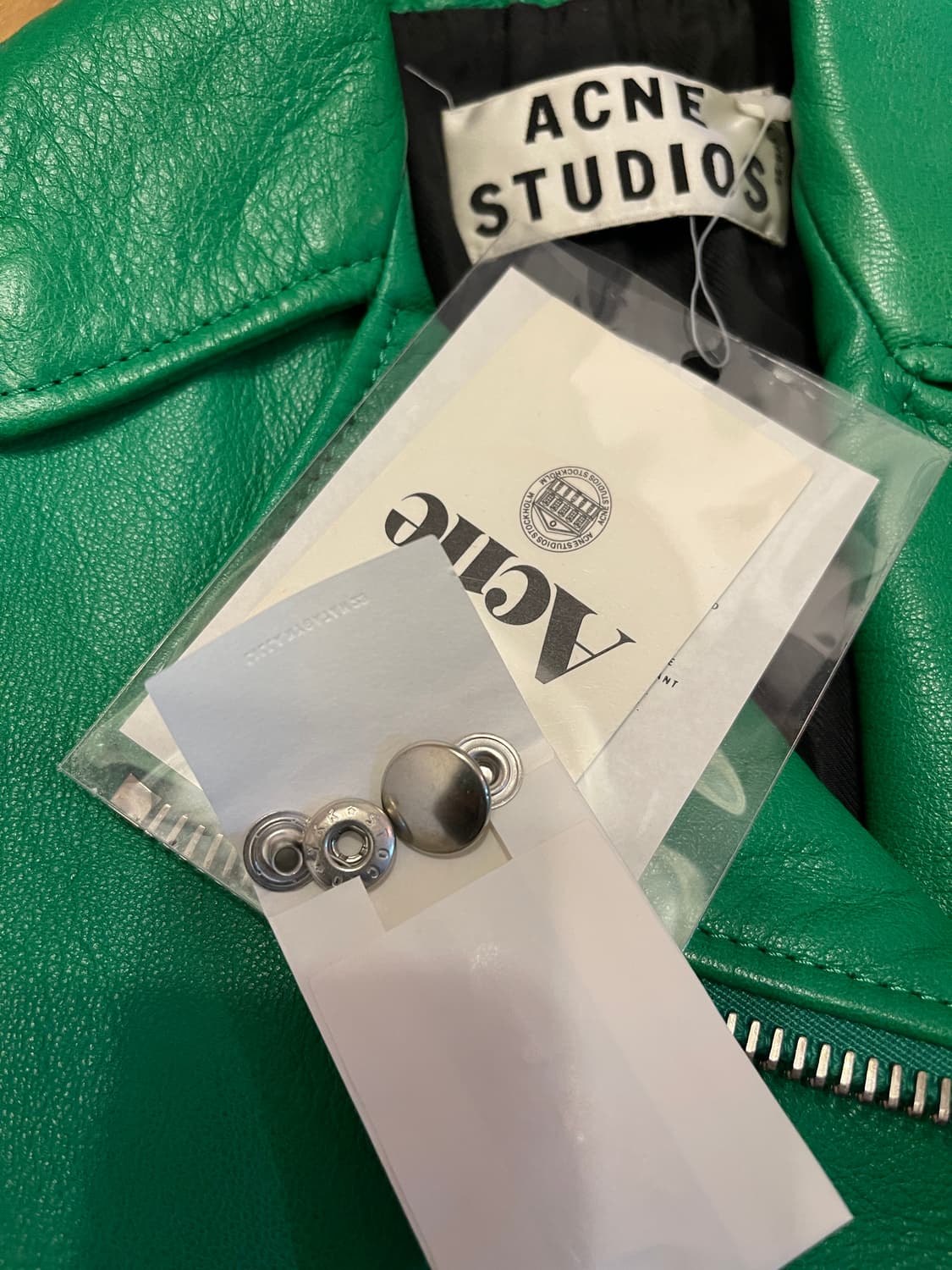 Acne Studios아크네 스튜디오 Mape 레더 재킷 34사이즈 상품이미지6