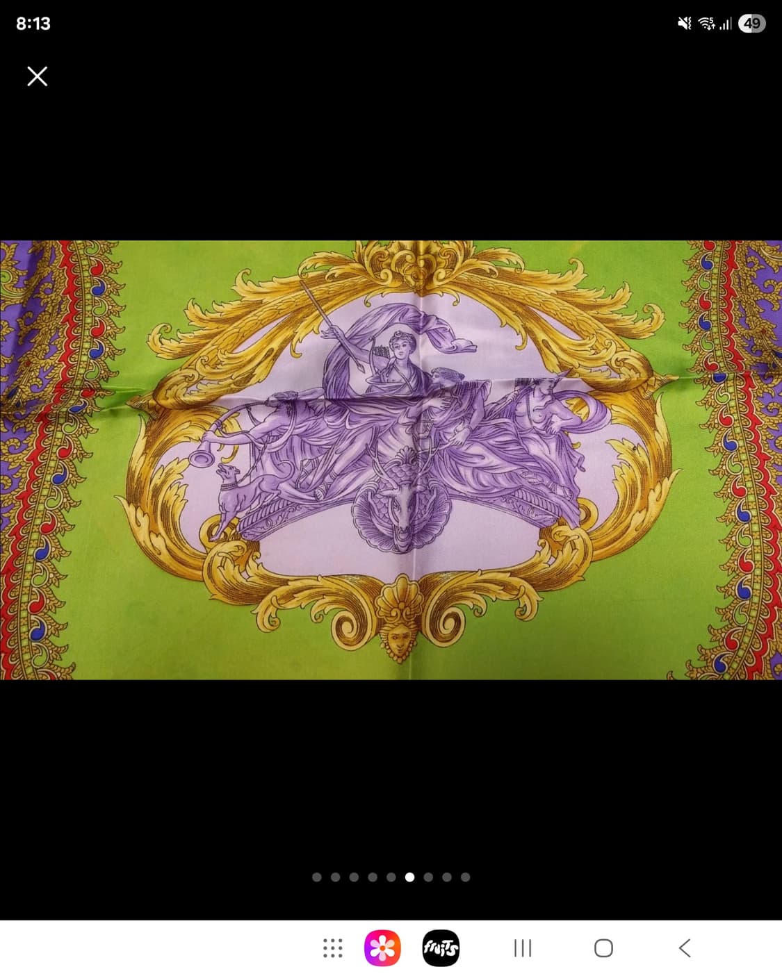 지아니 베르사체 실크 스카프 정품 새상  상품이미지3