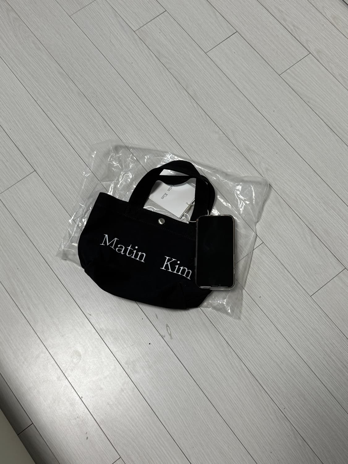 플리마켓🔥 마뗑킴 캔버스 미니 토트백 상품이미지1