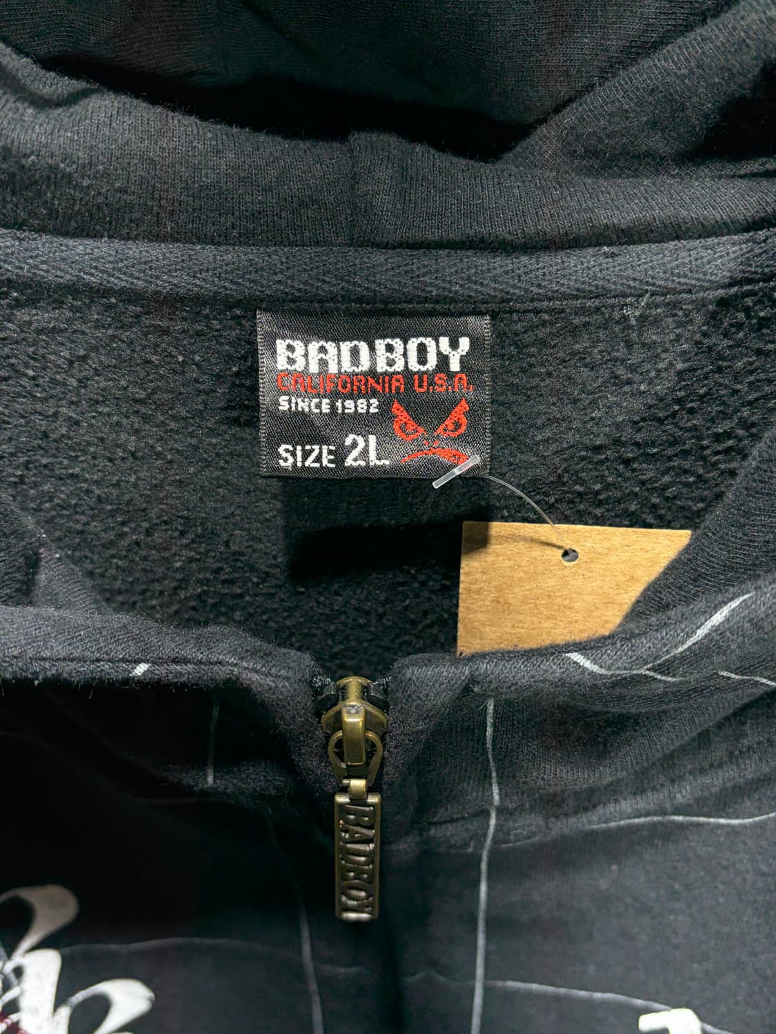 XL 베드보이 1982 펑크 프린팅 체크 후드집업 상품이미지5