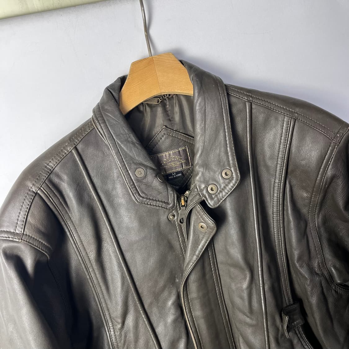 [Volunt] 90's 빈티지 레더 봄버자켓 상품이미지3