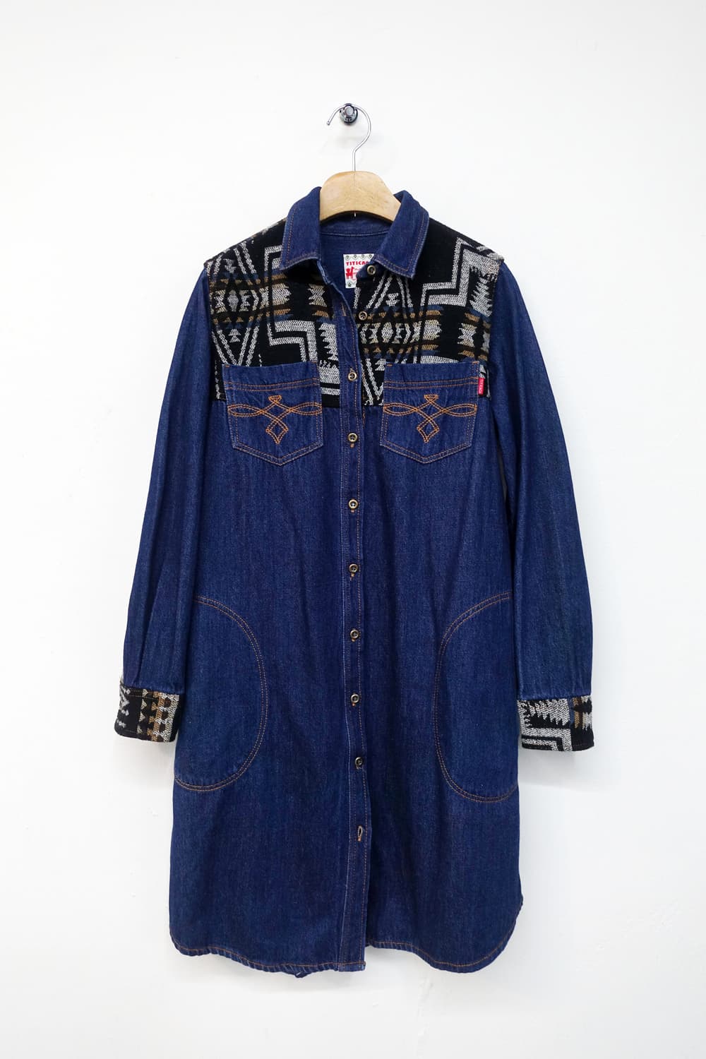 티티카카 에스닉 데님 원피스 상품이미지5