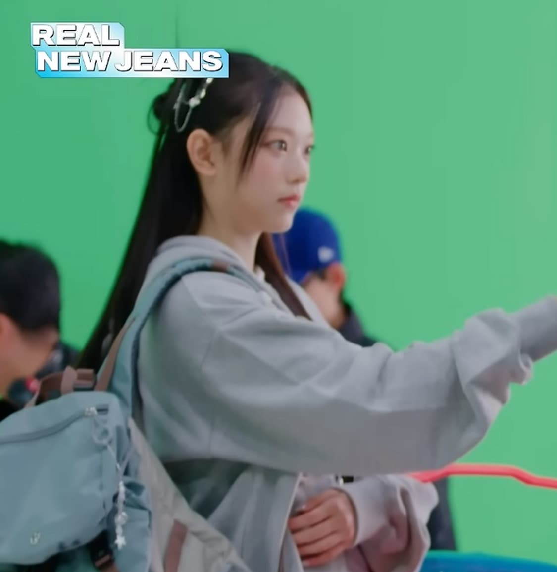 새상품 오헤시오 Buckle backpack (Sky_blue) 해린 상품이미지2