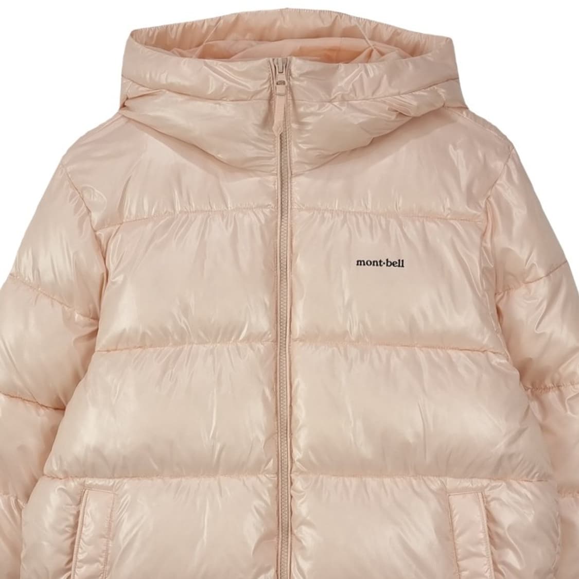 몽벨 로고 프린팅 유광 후드 숏 패딩 아이보리 M16660 상품이미지4