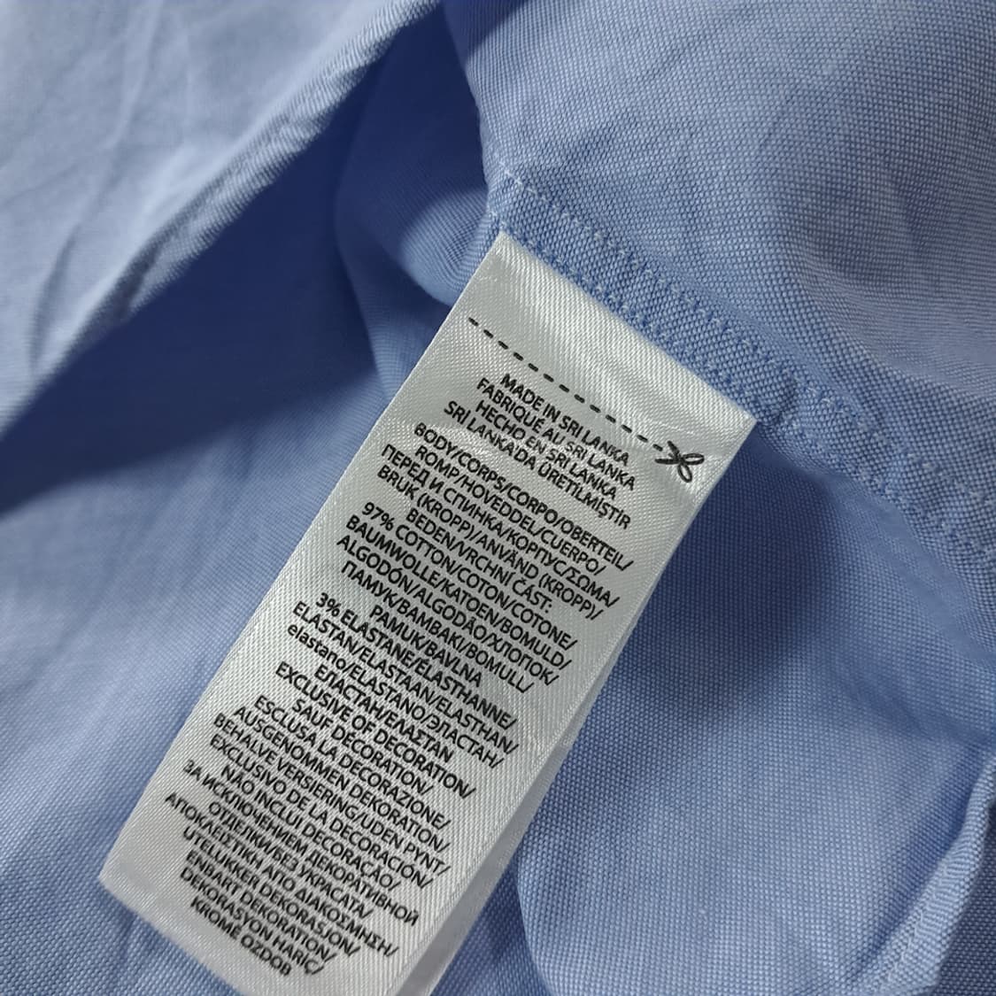 CK672 2XL 폴로 QR  블루 버튼다운 셔츠 남방 상품이미지7