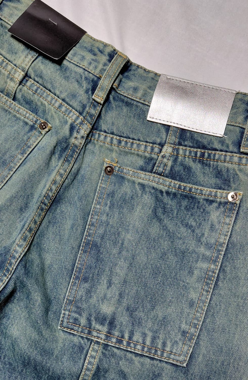 [STYLENANDA] 스타일난다 빅 포켓 다잉 데님 팬츠 (M) 상품이미지9