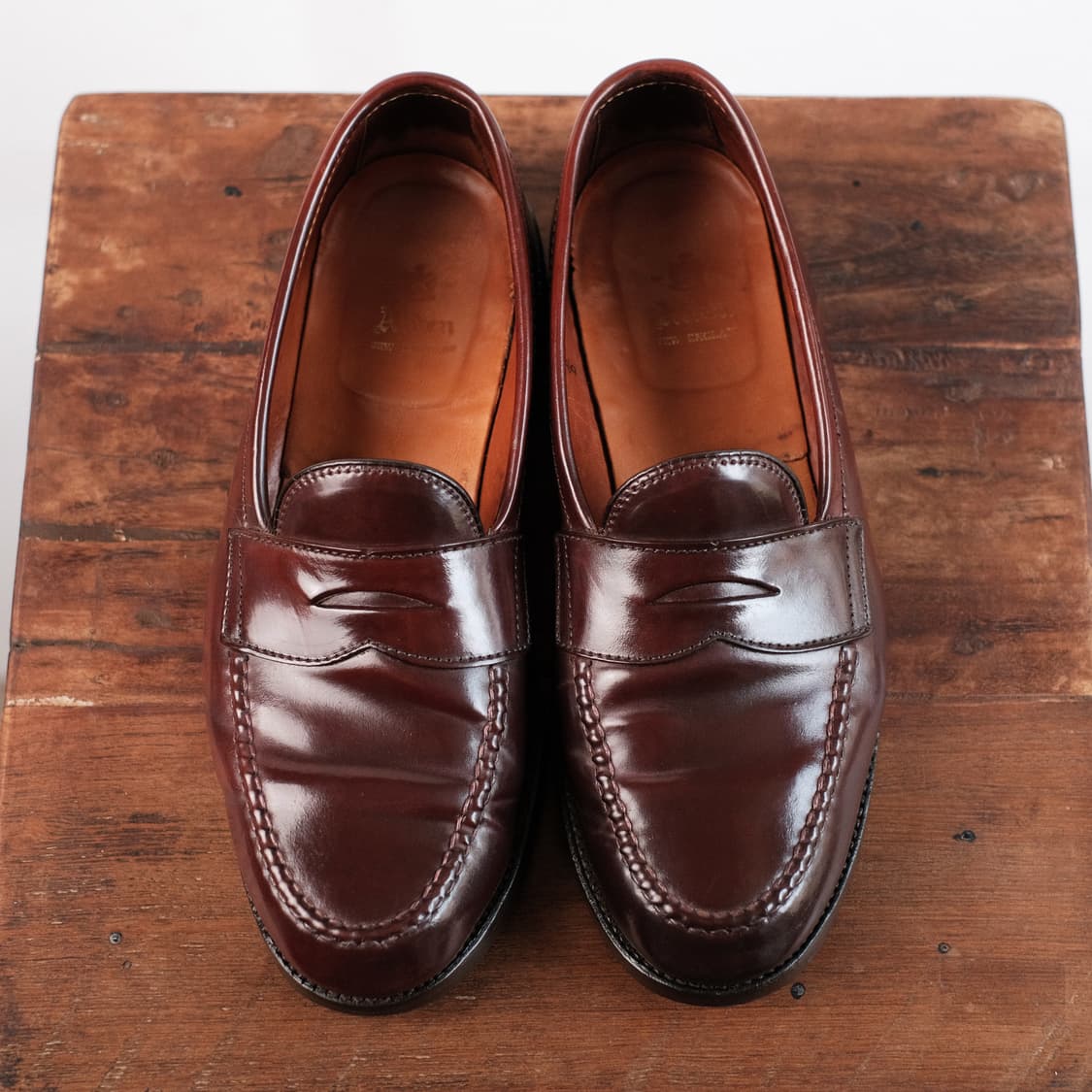 알든 986 9D사이즈 버건디 코도반 페니로퍼 상품이미지9