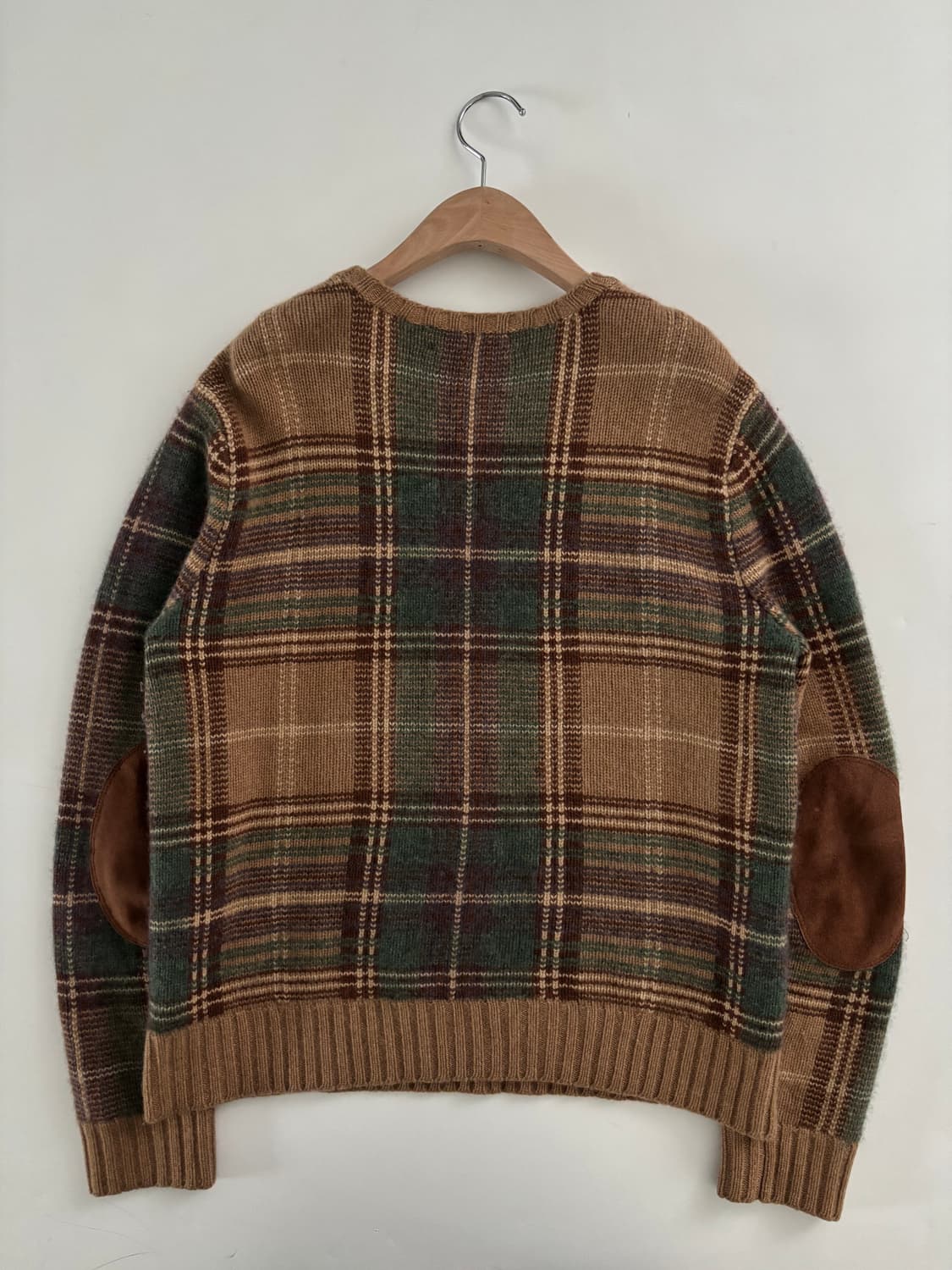 Polo 폴로 랄프로렌 체크패턴 엘보우패치 캐시미어 니트 상품이미지6