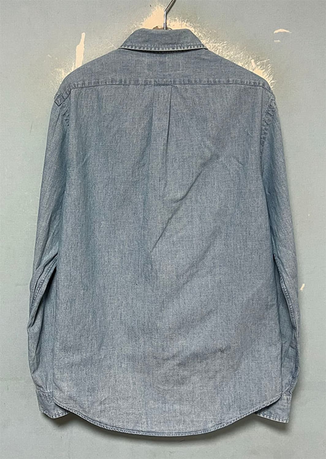  POLO 폴로 남자 샴브레이셔츠 데님 춘추 슬림핏 M 95 상품이미지2