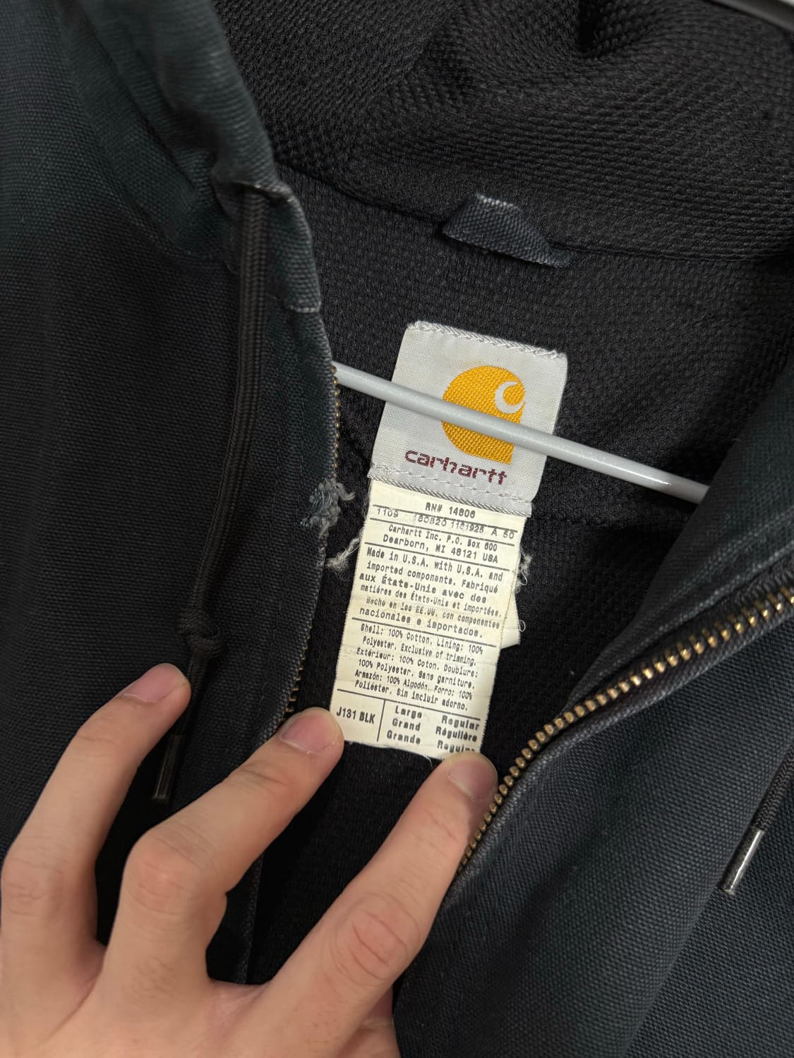 칼하트 덕 액티브 자켓 j131 L 상품이미지4