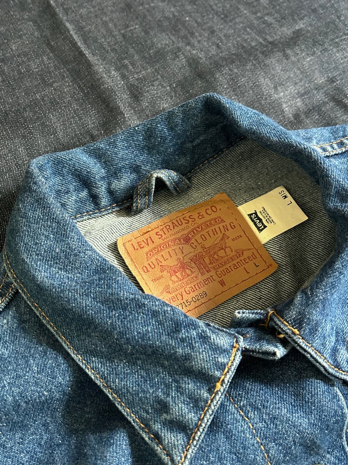 90~00s 리바이스 데님자켓 Made in USA 상품이미지3