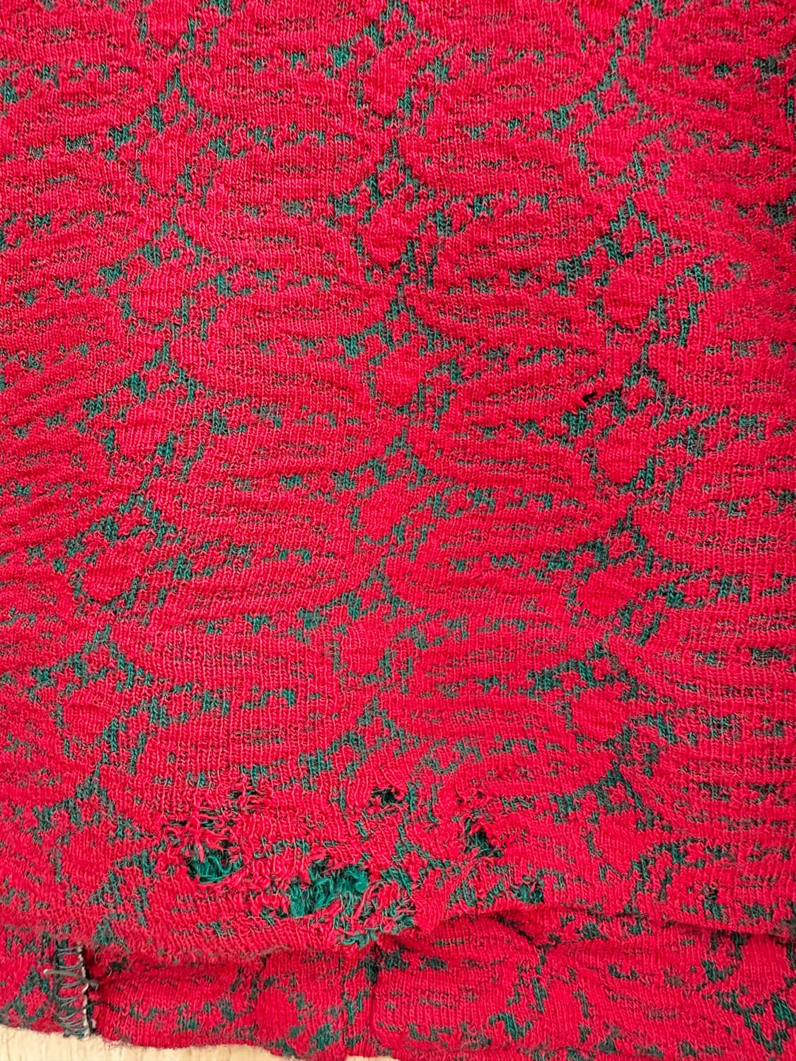 Deep Red Tyrolean Knit Jacket 상품이미지6