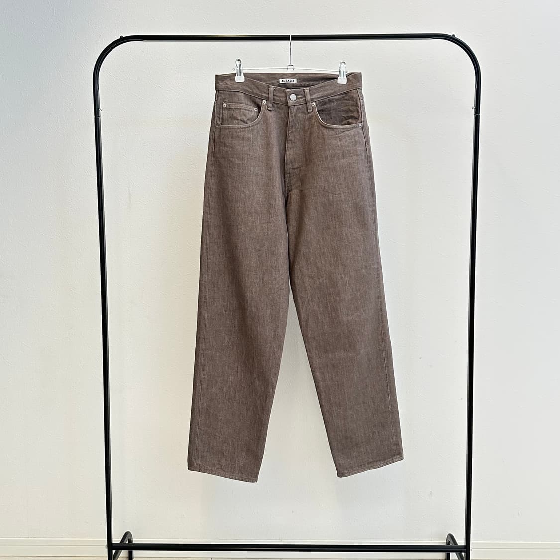 오라리 와이드 데님 팬츠 모카  상품이미지1