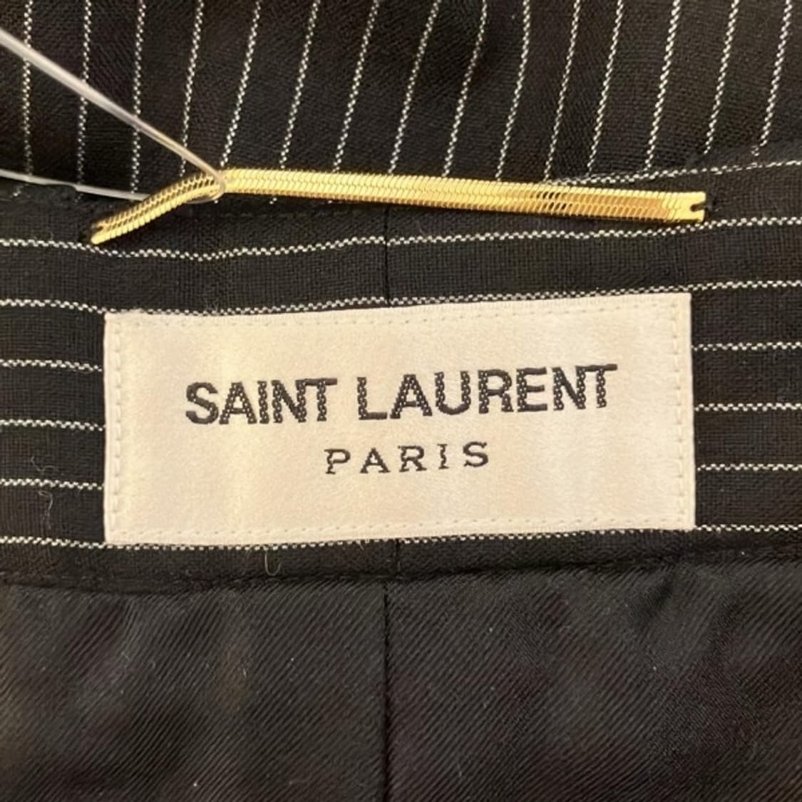 생로랑 핀스트라이프 미디 치마 상품이미지3