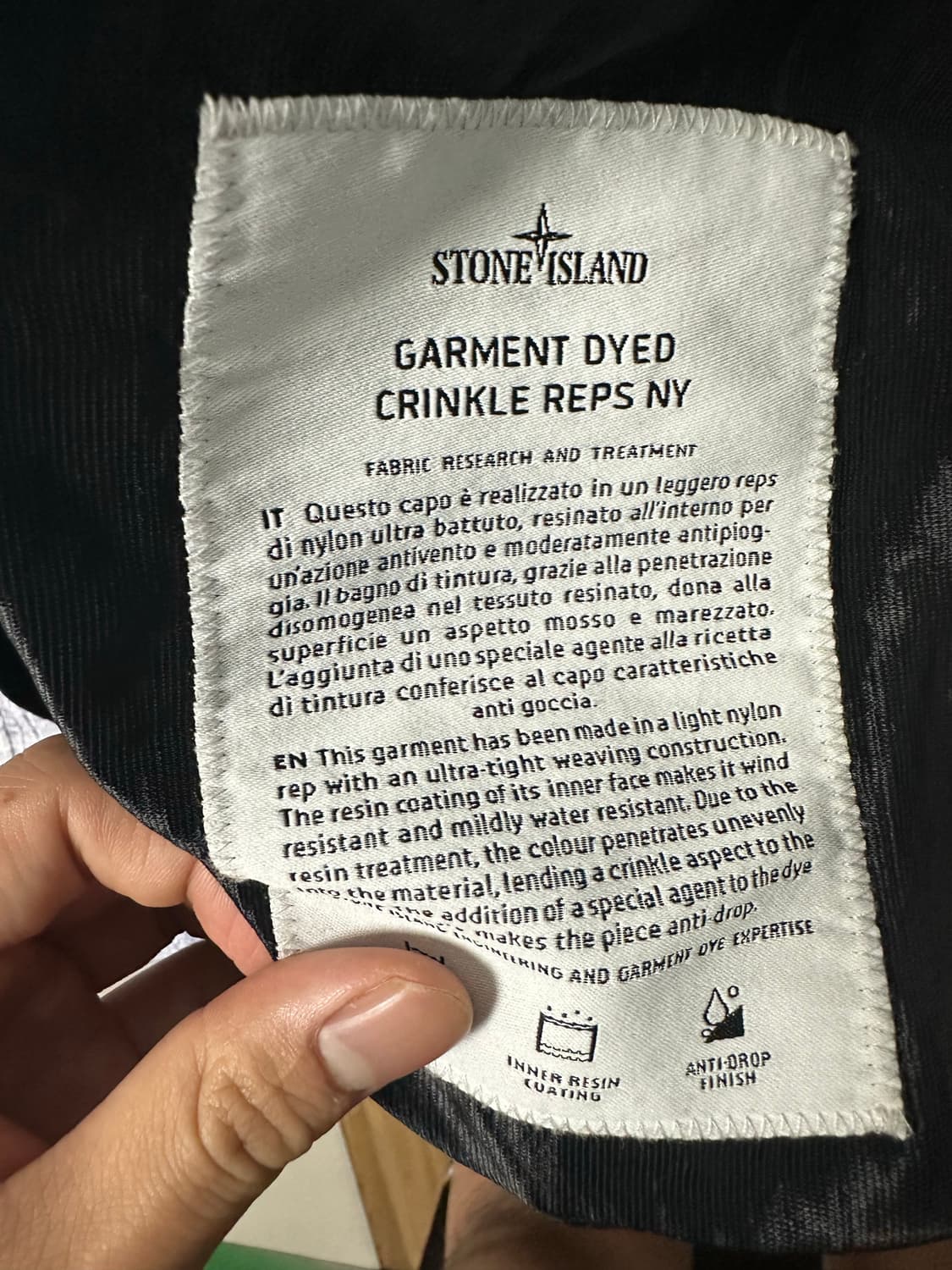 스톤아일랜드 크링클랩스 25ss XXL 상품이미지4