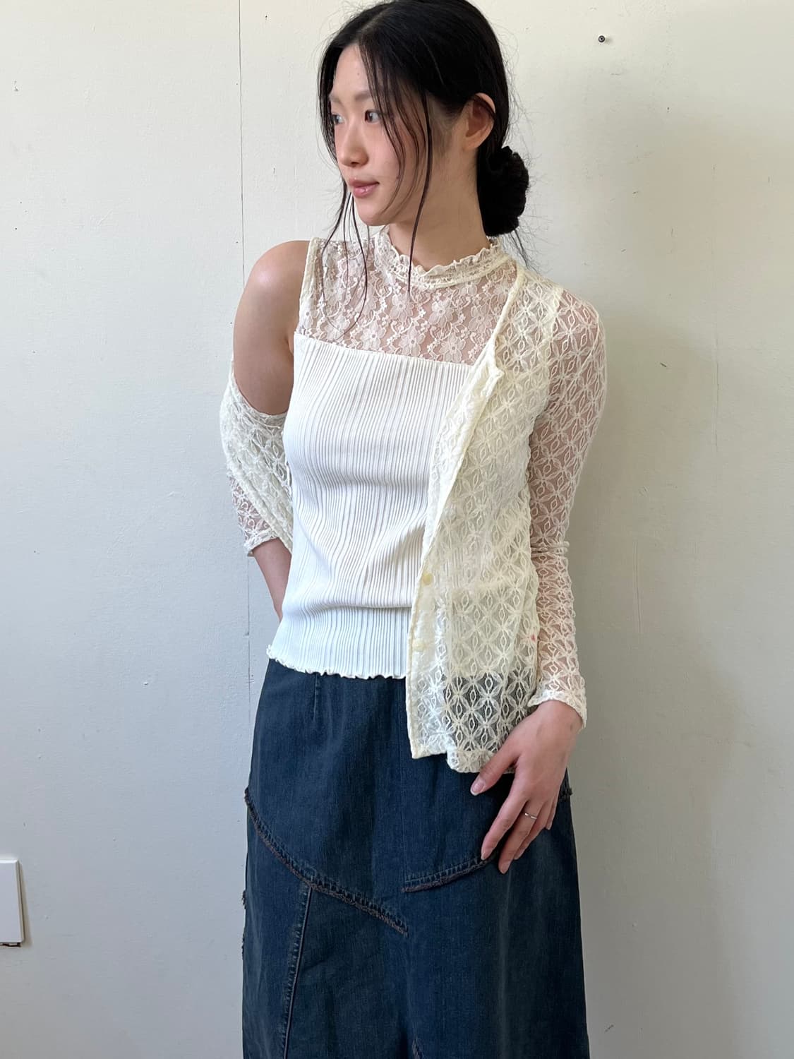 L.LOTTA 시스루 가디건 상품이미지3