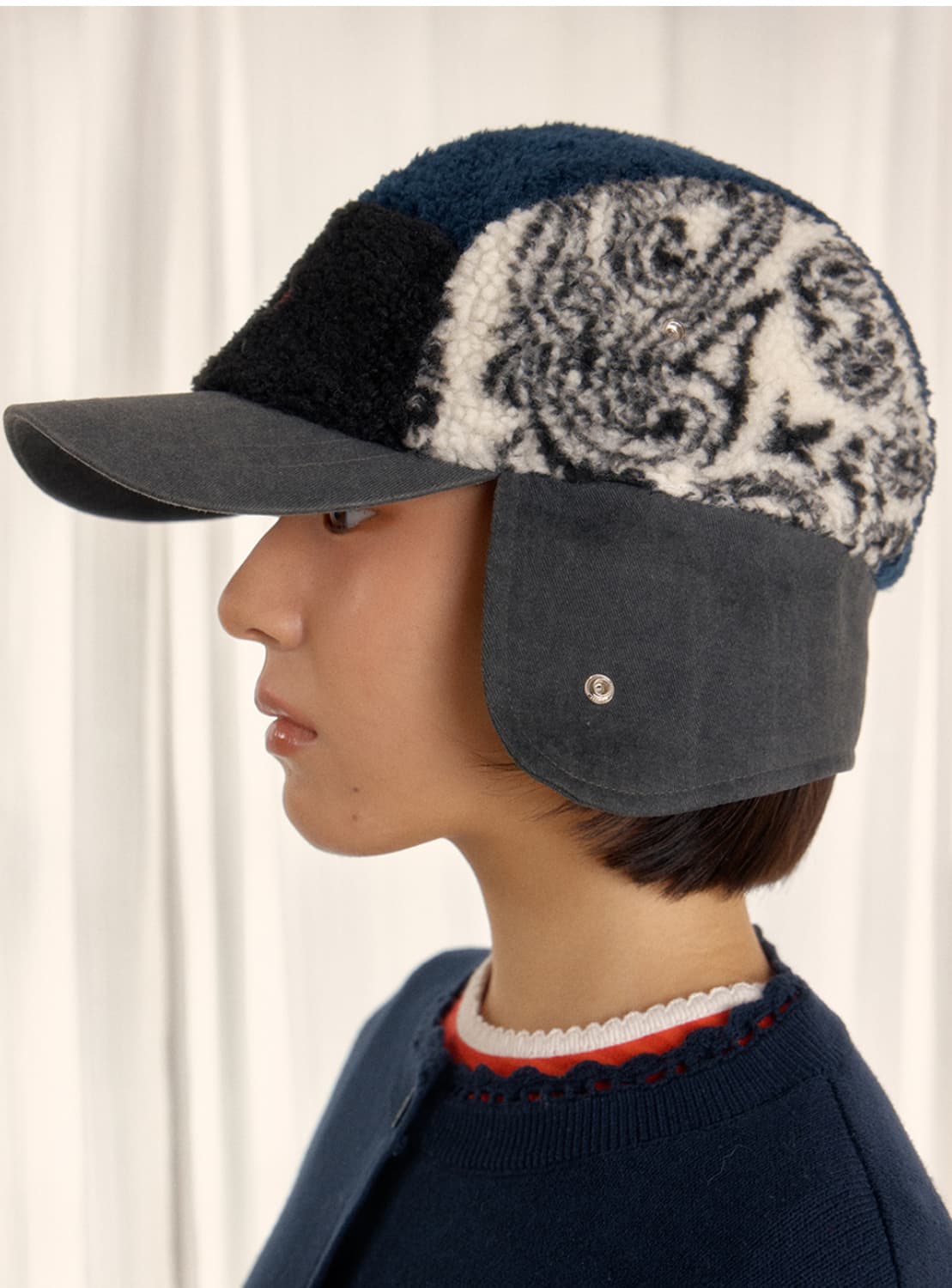 [새상품] 썬릿 플리스 트루퍼 햇 (Navy) 상품이미지10