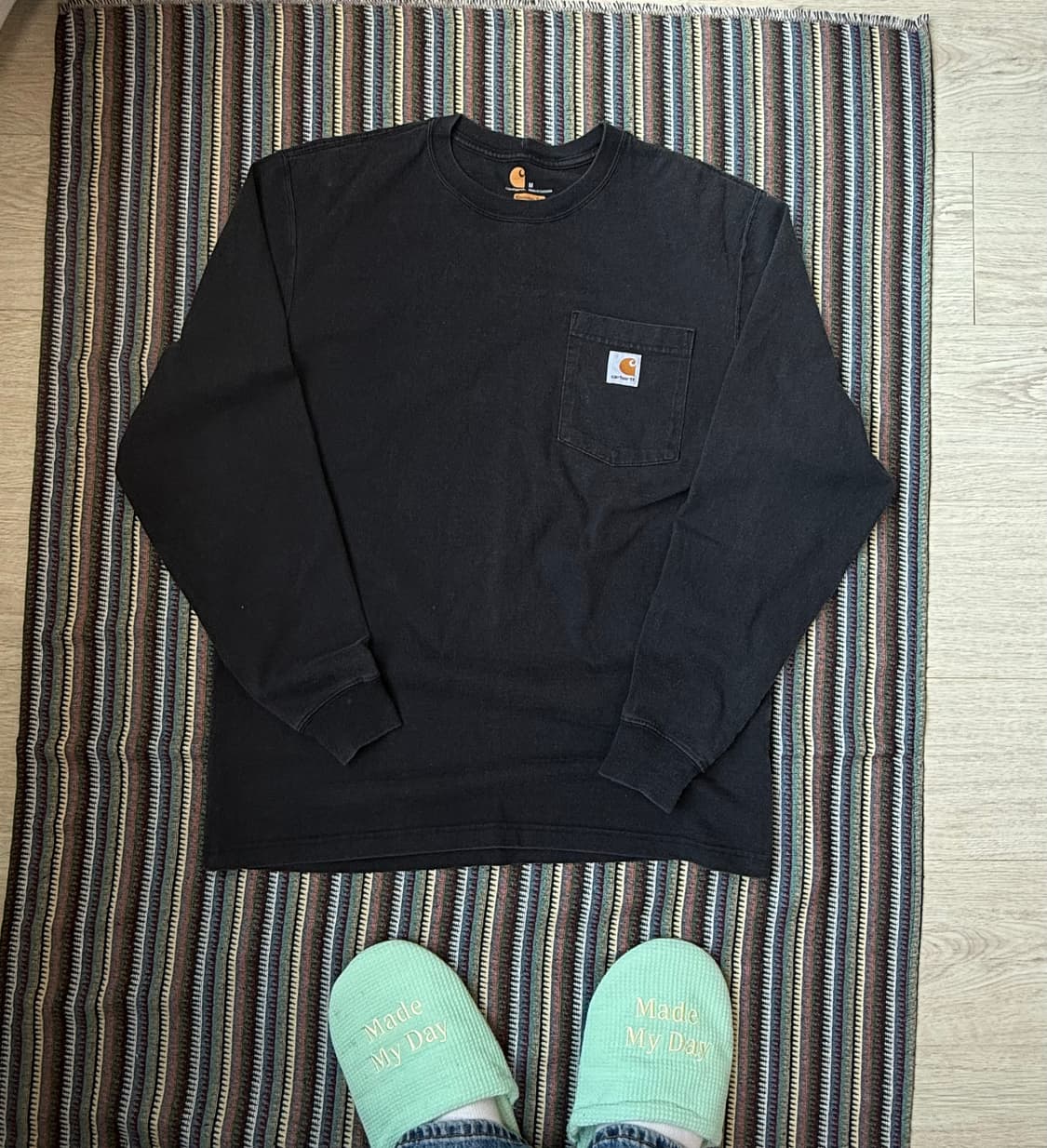 칼하트 포켓 롱슬리브 티셔츠 상품이미지3