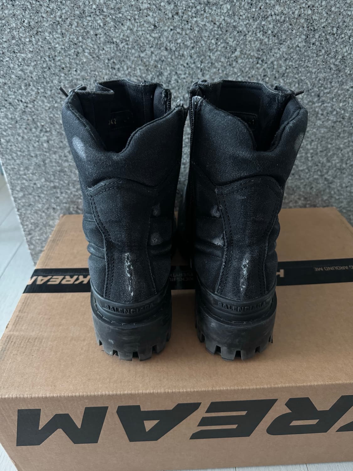 발렌시아가 컴뱃 스트라이크 부츠 블랙 [ 41 ] 상품이미지5