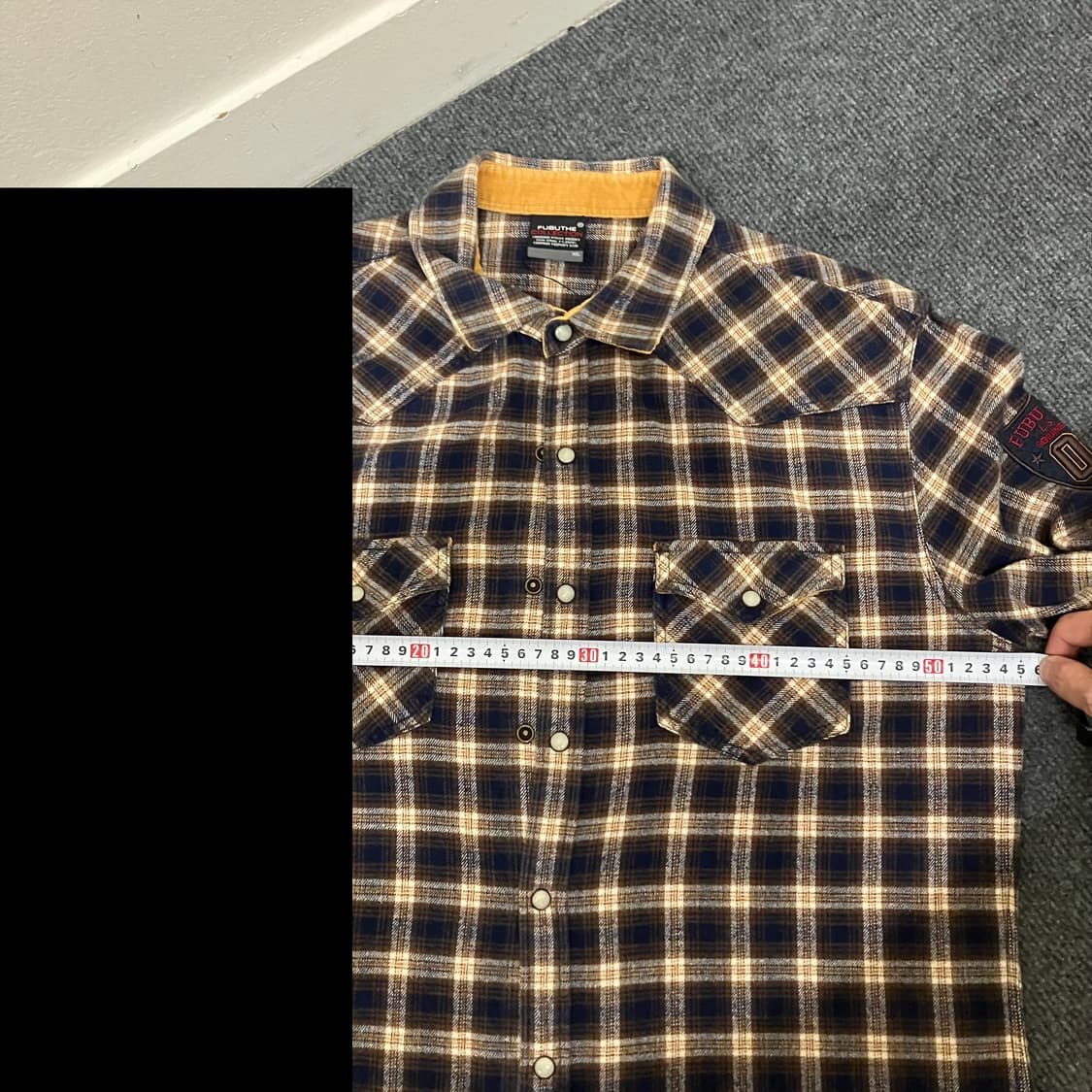 N108 푸부 후부 웨스턴 체크셔츠 상품이미지5