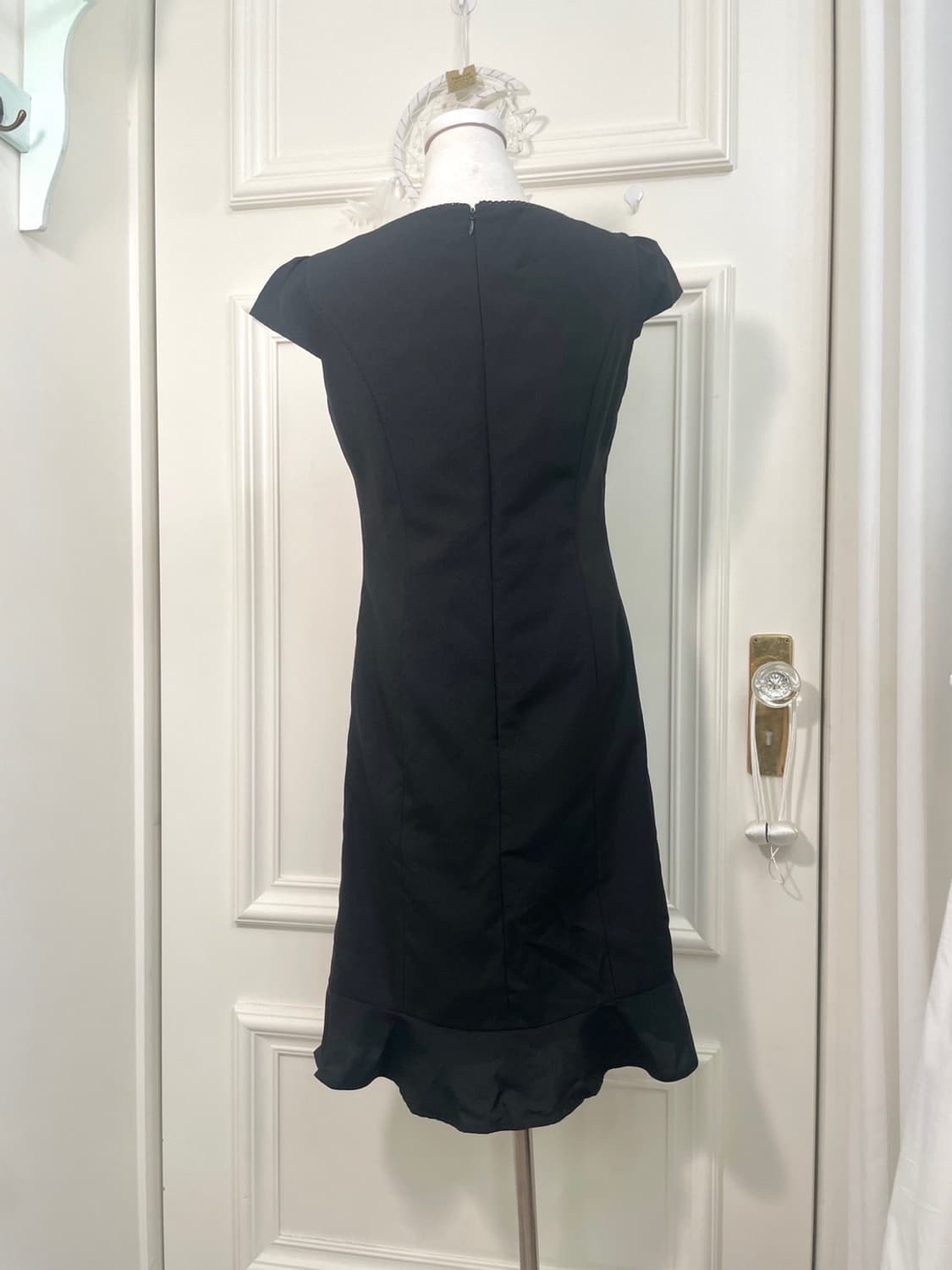 black princess line puff sleeve ruffle p 상품이미지3